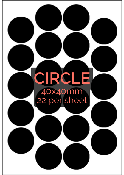 Custom Premium Glossy Vinyl Sticker Sheets