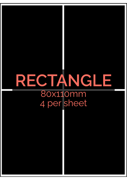 Custom Premium Glossy Vinyl Sticker Sheets