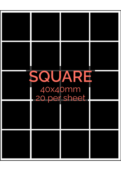 Custom Premium Glossy Vinyl Sticker Sheets